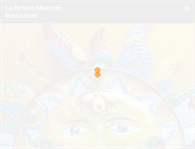 Tablet Screenshot of labotanamexicanfood.com